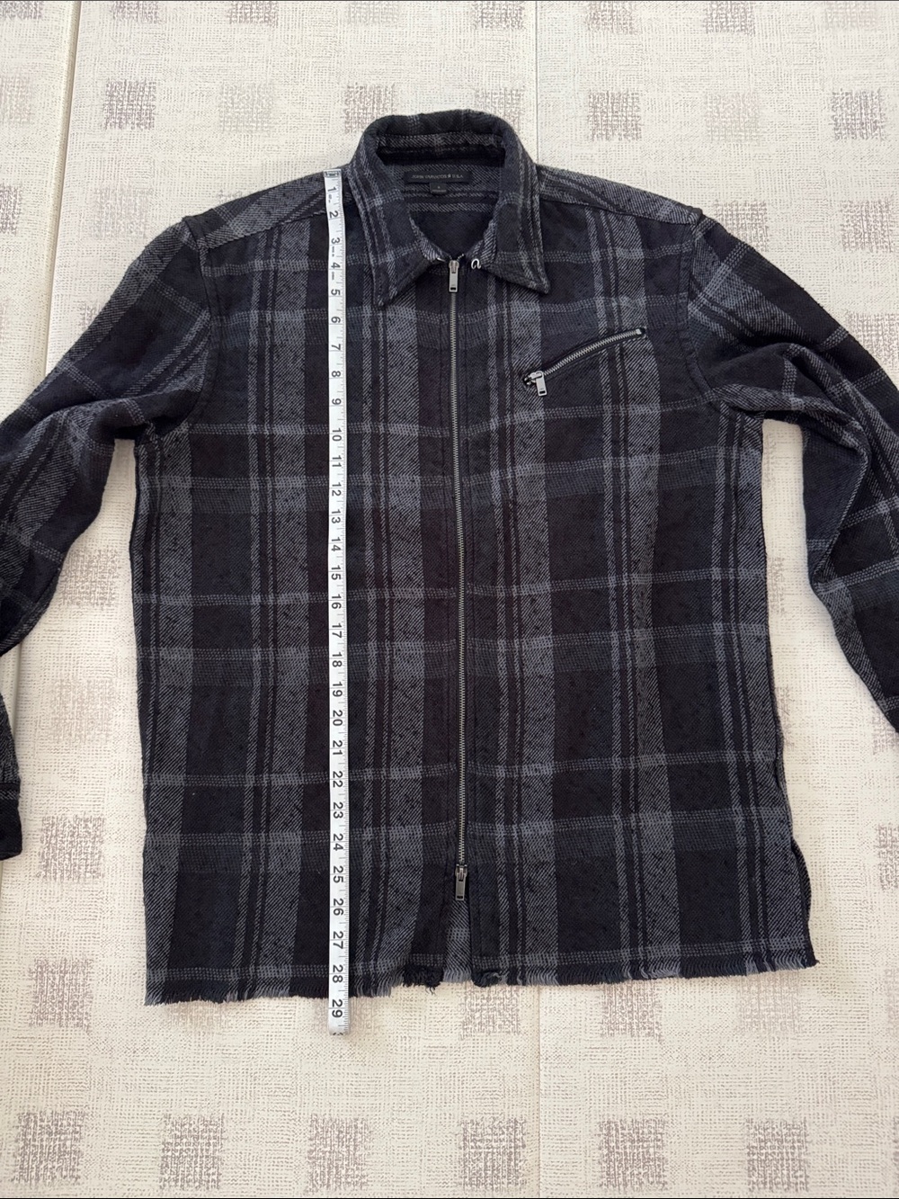 John Varvatos plaid shirt jacket